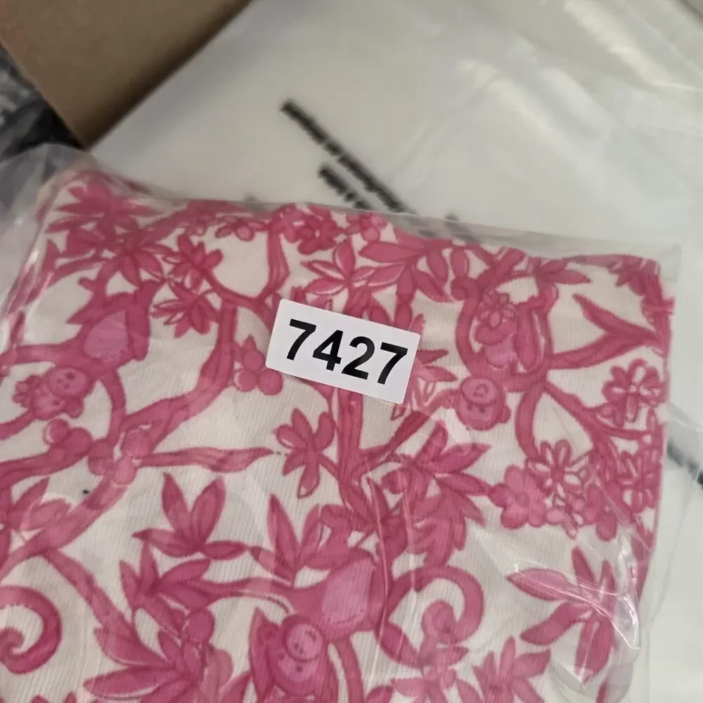 Lilly Pulitzer Dress Set Girls 18-24 Months Pink Floral Corduroy Lined 2 Piece